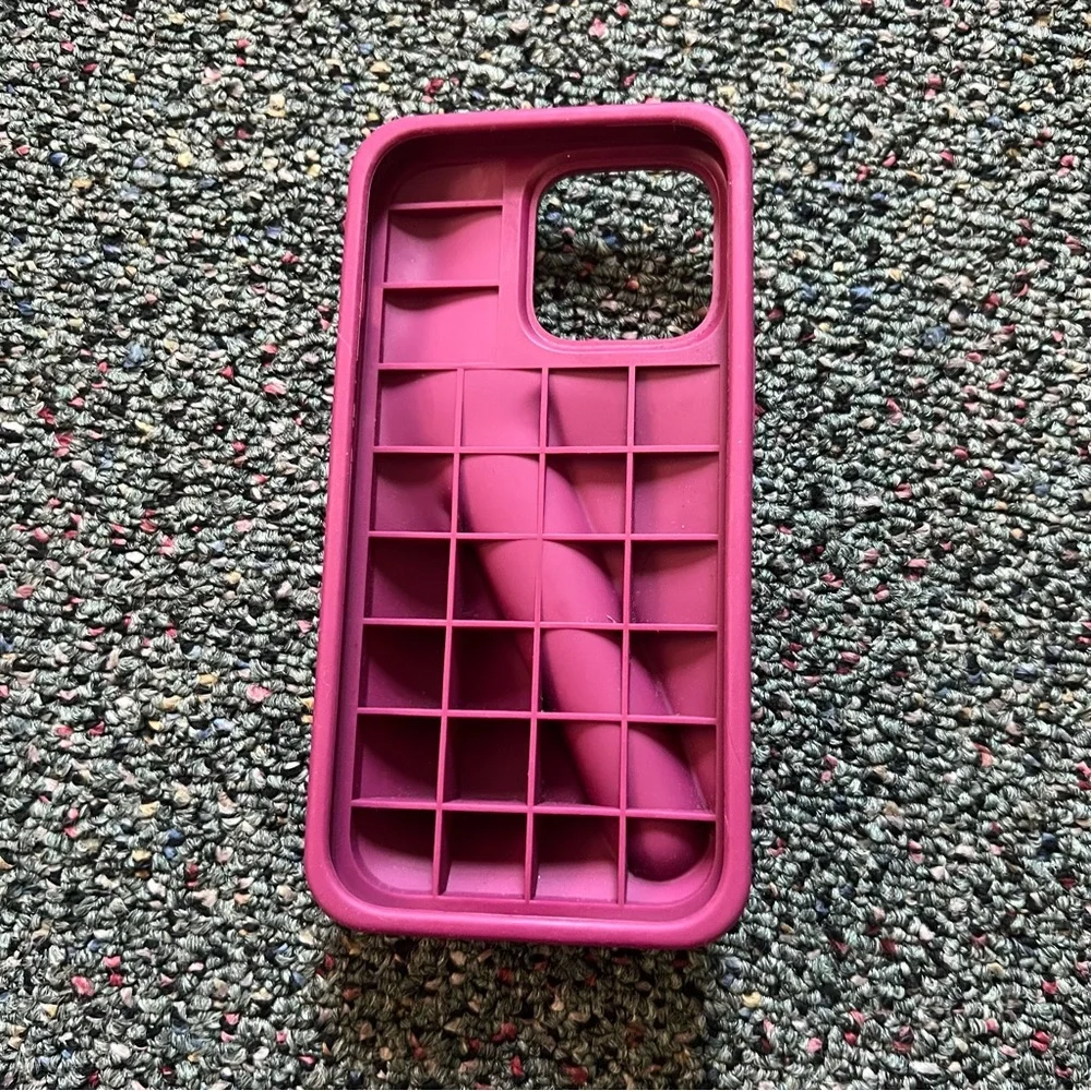RHODE Raspberry Jelly Peptide Lip Holder iPhone 13 Pro Silicone Cellphone Case
